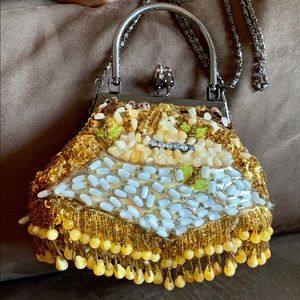 *HP* VINTAGE Custom Gemstone, Sequined Evening Bag